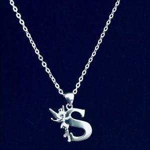 Disney Tinkerbell Sterling Silver Initial S